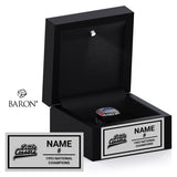 Little Caesars Boys Hockey 1993 Championship Black LED Ring Box