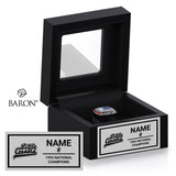 Little Caesars Boys Hockey 1993 Championship Black Window Ring Box