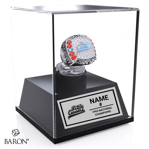 Little Caesars Boys Hockey 1993 Championship Display Case