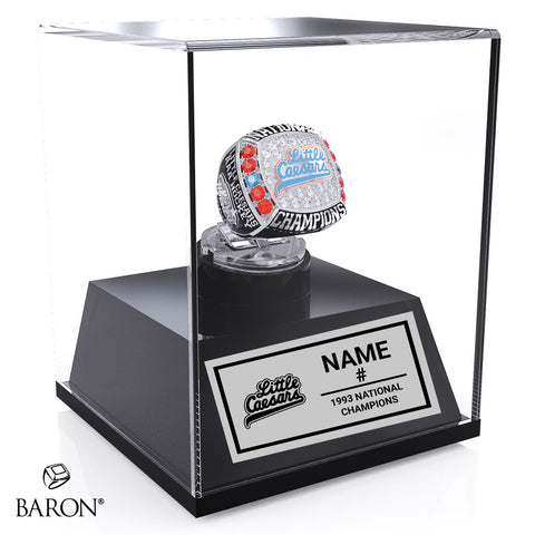 Little Caesars Boys Hockey 1993 Championship Display Case