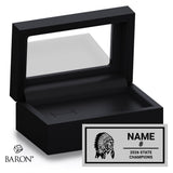 Little River High School Girls Basketball 2026 Championship Black Standard Window Ring Box