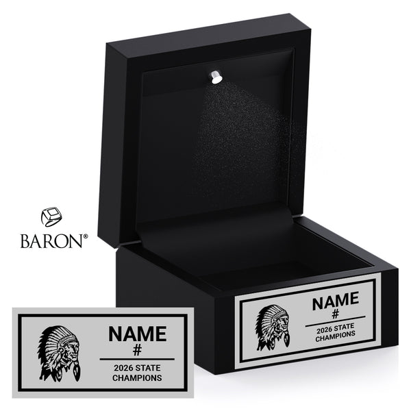 Little River High School Girls Basketball 2026 Championship Black LED Ring Box