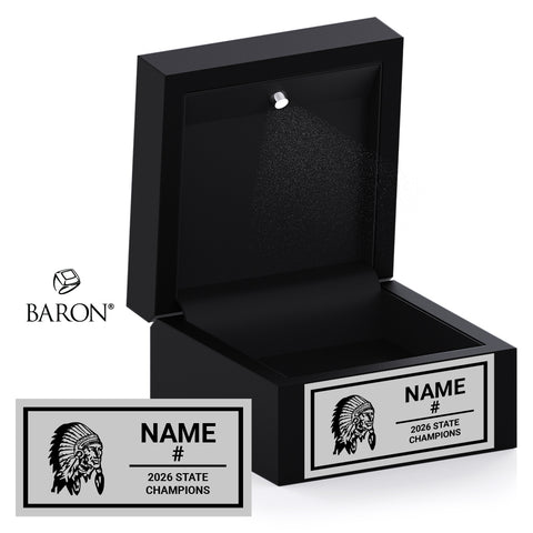 Little River High School Girls Basketball 2026 Championship Black LED Ring Box