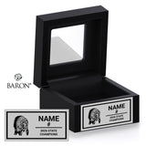 Little River High School Girls Basketball 2026 Championship Black Window Ring Box