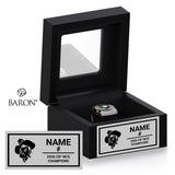 Livermore High School Baseball 2026 Championship Black Window Ring Box