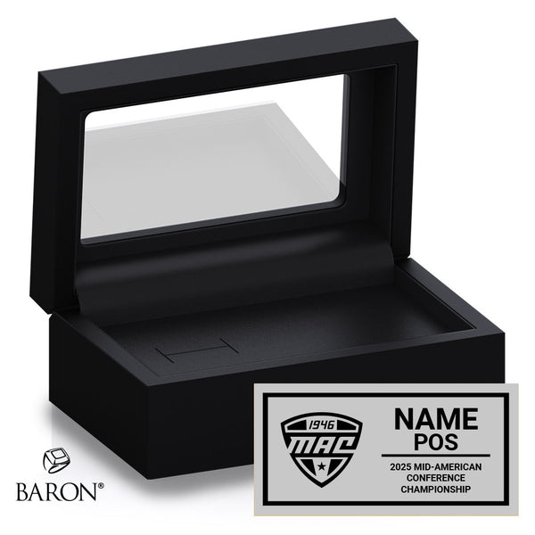 MAC Championship Officials 2025 Championship Black Standard Window Ring Box