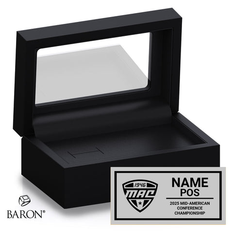 MAC Championship Officials 2025 Championship Black Standard Window Ring Box