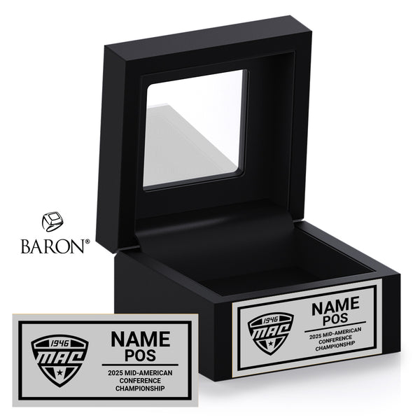 MAC Championship Officials 2025 Championship Black Window Ring Box