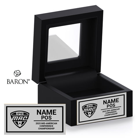 MAC Championship Officials 2025 Championship Black Window Ring Box