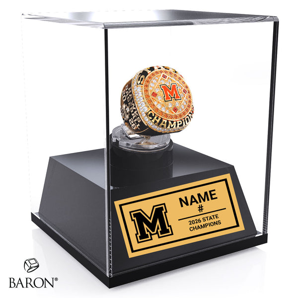 Madelia High School Baseball 2026 Championship Display Case