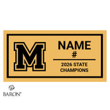 Madelia High School Baseball 2026 Championship Black Window Ring Box