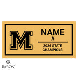Mahtomedi Zephyrs Baseball 2026 Championship Black LED Ring Box