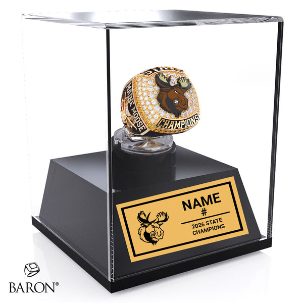 Maine Moose Hockey 2026 Championship Display Case