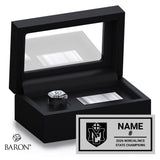 Marin Catholic High School Girls Soccer 2026 Championship Black Standard Window Ring Box