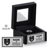 Marin Catholic High School Girls Soccer 2026 Championship Black Window Ring Box