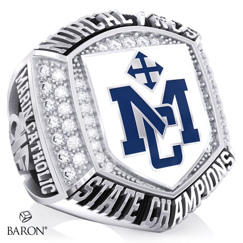 Marin Catholic High School Girls Soccer 2026 Championship Ring - Design 1.1