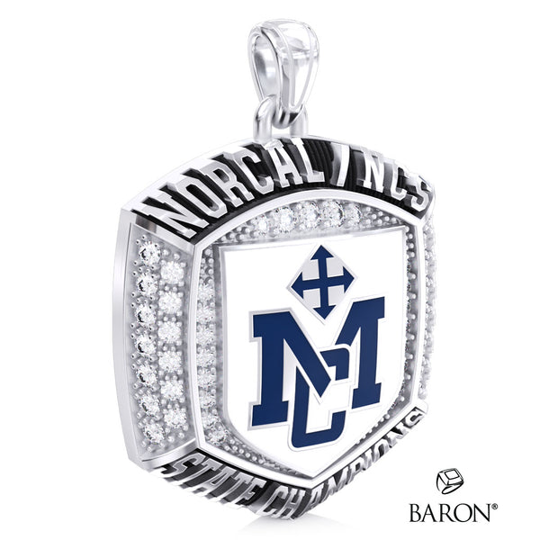 Marin Catholic High School Girls Soccer 2026 Championship Ring Top Pendant - Design 1.4