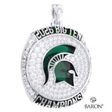 Michigan State University Men's Hockey Family and Friends 2026 Championship Ring Top Pendant - Design 2.6