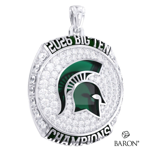 Michigan State University Men's Hockey Family and Friends 2026 Championship Ring Top Pendant - Design 2.6
