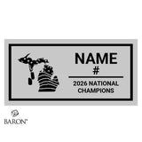 Michigan Warriors Hockey 2026 Championship Black Standard Window Ring Box