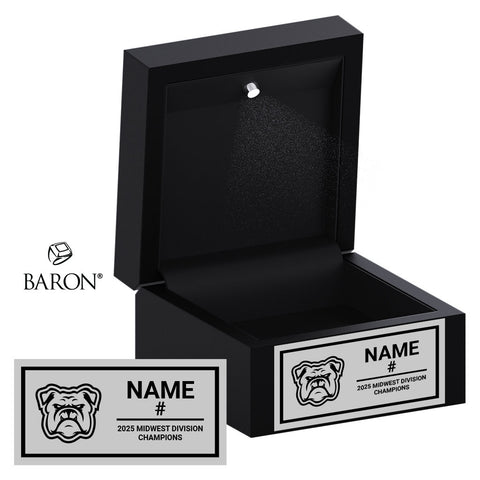 Minnesota Bulldogs Basketball 2025 Championship Black LED Ring Box