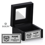 Minnesota Bulldogs Basketball 2025 Championship Black Window Ring Box