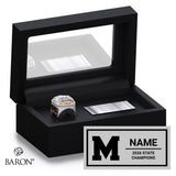Moapa Valley High School Boys Track & Field 2026 Championship Black Standard Window Ring Box
