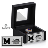 Moapa Valley High School Boys Track & Field 2026 Championship Black Window Ring Box