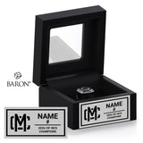 Moreau Catholic High School Softball 2026 Championship Black Window Ring Box