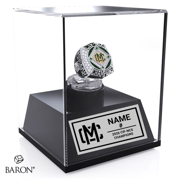 Moreau Catholic High School Softball 2026 Championship Display Case
