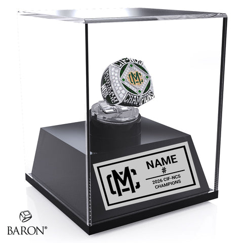 Moreau Catholic High School Softball 2026 Championship Display Case