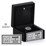 Morgan High School Boys Volleyball 2026 Championship Black LED Ring Box