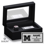 Moscow High School Soccer 2025 Championship Black Standard Window Ring Box