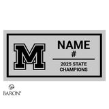 Moscow High School Soccer 2025 Championship Black LED Ring Box