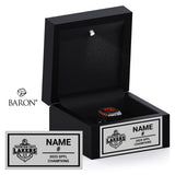 Mountain Lake Lakers Football 2026 Championship Black LED Ring Box