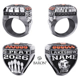 Mountain Lake Lakers Football 2026 Championship Ring - Design 3.1