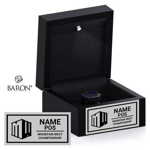 Mountain West Championship Game Officials Football 2025 Championship Black LED Ring Box