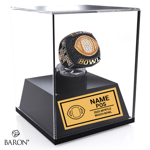 Myrtle Beach Bowl Officials 2026 Championship Display Case