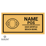 Myrtle Beach Bowl Officials 2026 Championship Black Standard Window Ring Box