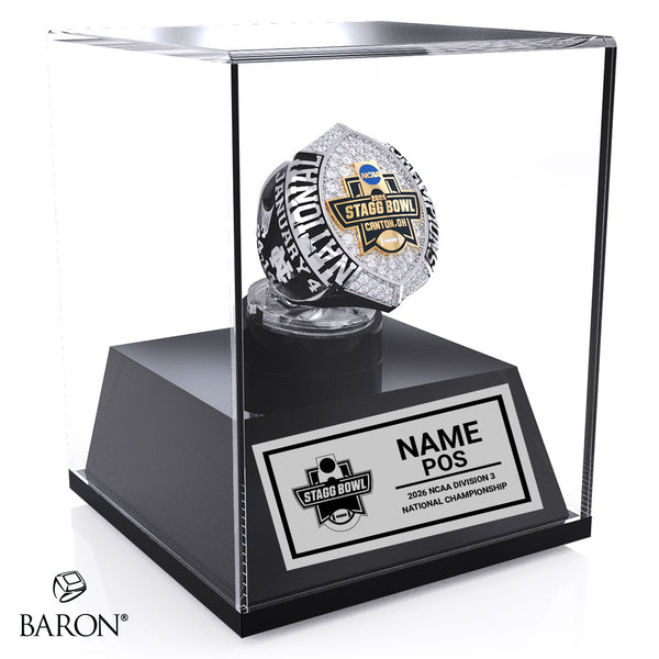 NCAA Division 3 National Championship Game Officials 2026 Championship Display Case