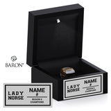 Northeastern Oklahoma A&M College Women's Basketball 2026 Championship Black LED Ring Box