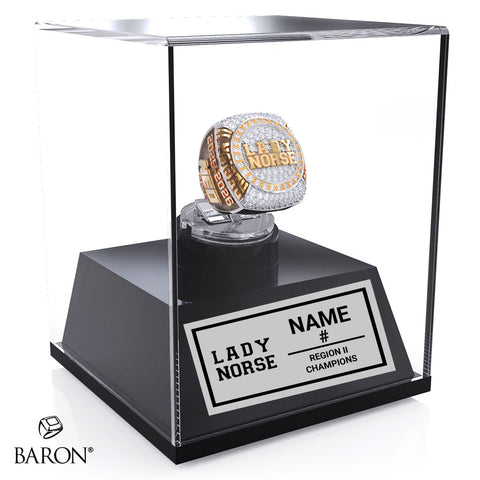 Northeastern Oklahoma A&M College Women's Basketball 2026 Championship Display Case