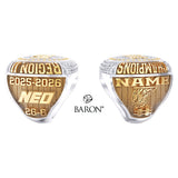 Northeastern Oklahoma A&M College Women's Basketball 2026 Championship Ring - Design 1.5