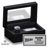 NJCAA Officials 2025 Championship Black Standard Window Ring Box