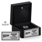 NJCAA Officials 2025 Championship Black LED Ring Box