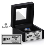 NJCAA Officials 2025 Championship Black Window Ring Box