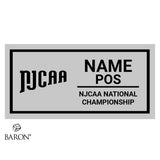 NJCAA Officials 2025 Championship Black Standard Window Ring Box