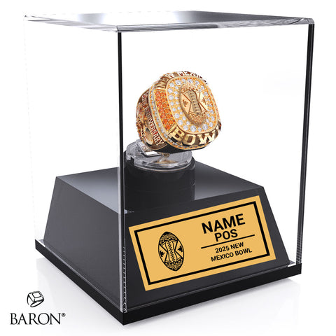 New Mexico Bowl Officials Rings 2025 Championship Display Case
