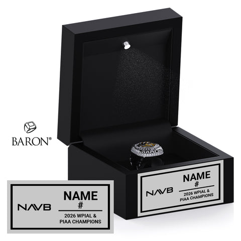 North Allegheny Senior High School Boys Volleyball 2026 Championship Black LED Ring Box