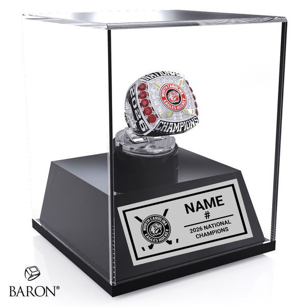 North Carolina Eagles Hockey 2026  Championship Display Case
